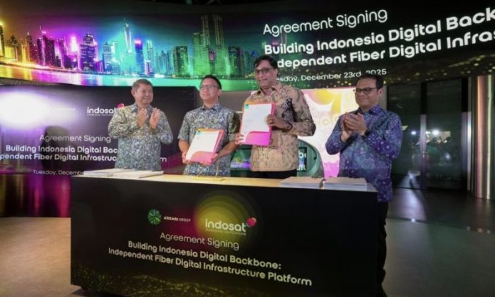 Indosat, Arsari Group, dan Northstar Group bentuk konsorsium FiberCo