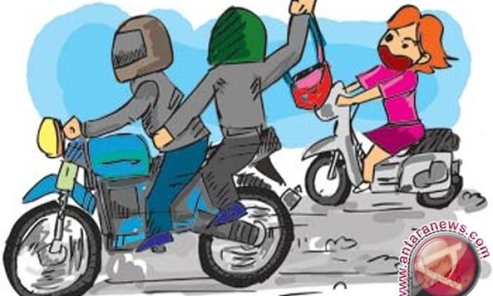Gadis korban jambret tewas setelah terjatuh dari motor