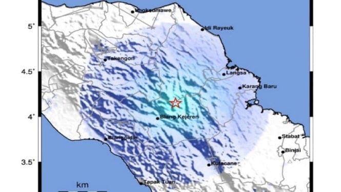 Gempa Magnitudo 3,9 Guncang Gayo Lues Aceh, Dipicu Sesar Besar Sumatera Bergerak