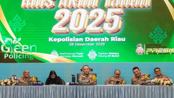 Polda Riau Catat Kejahatan Turun 17 Persen Sepanjang 2025, Green Policing Diperkuat
