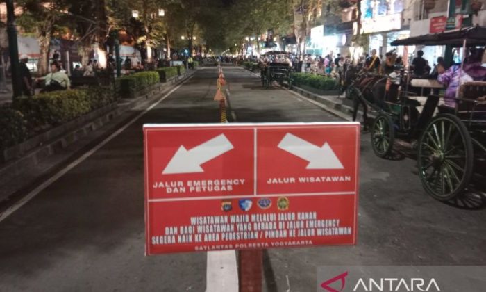 Malioboro Yogyakarta ditutup untuk kendaraan jelang berganti tahun