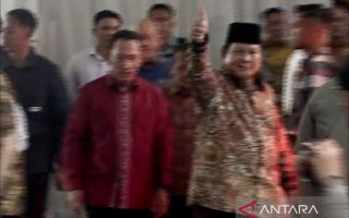 Hari Natal, Prabowo menghadiri gelar griya di rumah dinas Kapolri