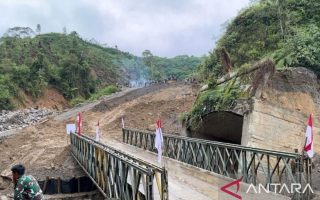 Pemerintah menyelesaikan pembangunan enam jembatan darurat di Aceh