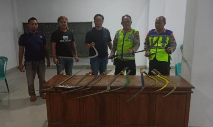 Belasan remaja bawa sajam diamankan polisi demi keamanan wilayah