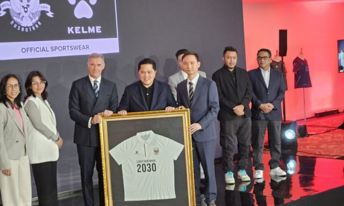 PSSI ikat kerja sama dengan Kelme untuk jersi timnas Indonesia