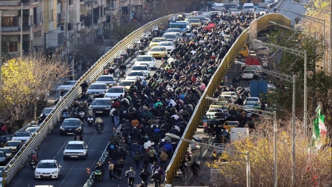 Demo 13 Hari di 31 Provinsi Iran Tewaskan 65 Orang