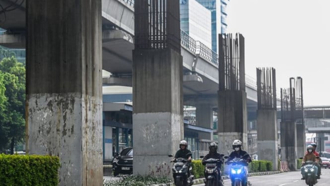 Waspada! Rasuna Said Bakal Macet Saat Tiang Monorel Mangkrak Dibongkar, Polisi Bilang Bakal Lakukan Ini Biar...