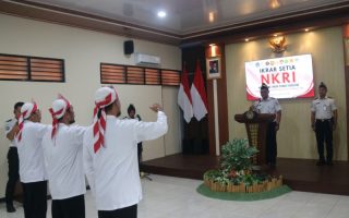 Tiga narapidana tindak pidana Lapas Magelang ikrar setia kepada NKRI