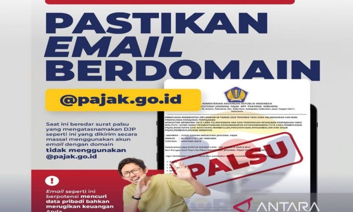 DJP tak pernah meminta data rahasia wajib pajak