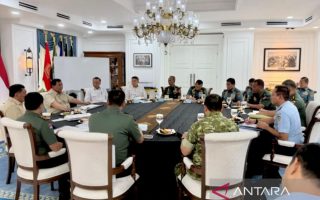 Prabowo memberikan arahan geostrategi ke pimpinan TNI