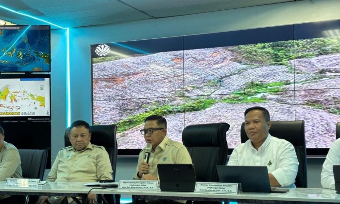 KLH menggugat Rp4,8 triliun terhadap 6 perusahaan terkait bencana banjir Sumut