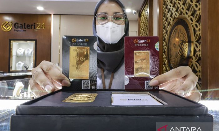 Harga emas di Pegadaian hari ini kompak meroket