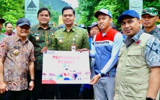 Pertamina bantu BBM dan sembako percepat pemulihan Desa Tempur