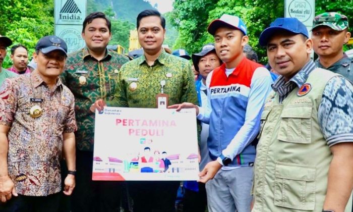 Pertamina bantu BBM dan sembako percepat pemulihan Desa Tempur