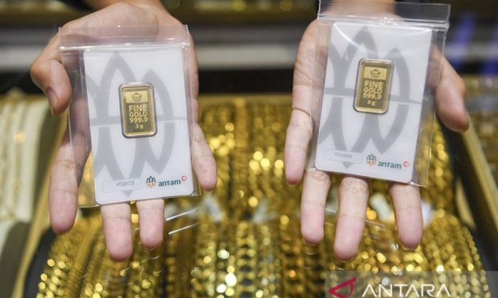 Harga emas UBS Rp3,009 juta/gr dan Galeri24 Rp2,984 juta/gr