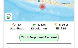 Gempa magnitudo 6,4 guncang Pacitan Jumat dini hari 01.10 WIB