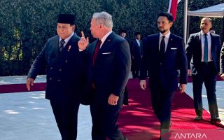 Bertemu Raja Abdullah II, Prabowo menegaskan dukung solusi dua negara