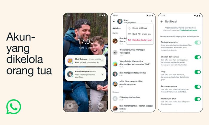 WhatsApp merilis fitur "Akun dikelola orang tua" menjaga keamanan anak