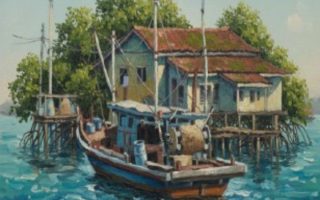 Seniman Nor Jayadi pamerkan karya lukisan Ketam's Vibes di Malaysia