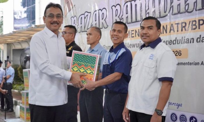 Bentuk kepedulian terhadap sesama, Kementerian ATR/BPN gelar Bazar Ramadan 1447 H