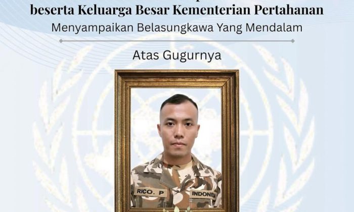 UNIFIL mengumumkan Praka Rico gugur usai terluka dalam serangan di Lebanon