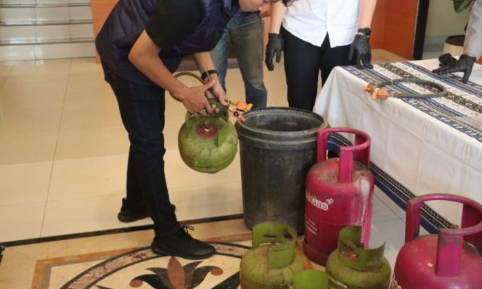 Polisi bongkar praktik pengoplosan elpiji bersubsidi di Bantul