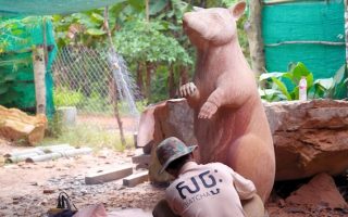 Cambodia Unveils Statue Honouring Tanzanian-Born Bomb-Sniffing Rat Magawa