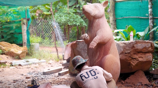 Cambodia Unveils Statue Honouring Tanzanian-Born Bomb-Sniffing Rat Magawa