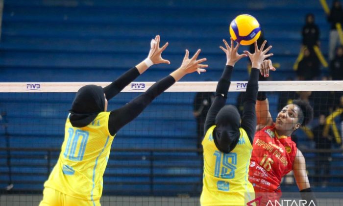 Jakarta Electric PLN kalahkan Jakarta Popsivo Polwan pada laga kedua perebutan peringkat tiga Proliga