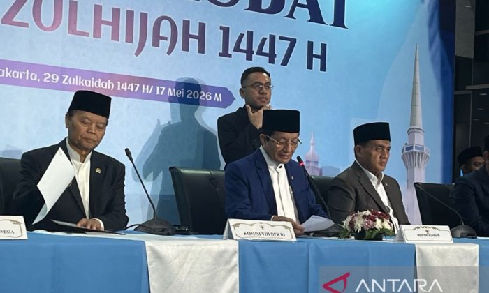 Pemerintah menetapkan Idul Adha 1447 Hijriah jatuh pada Rabu 27 Mei 2026