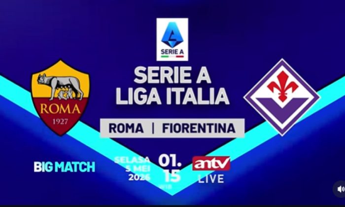 SEDANG BERLANGSUNG! Live di ANTV: Duel Sengit Serie A AS Roma vs Fiorentina di Stadio Olimpico