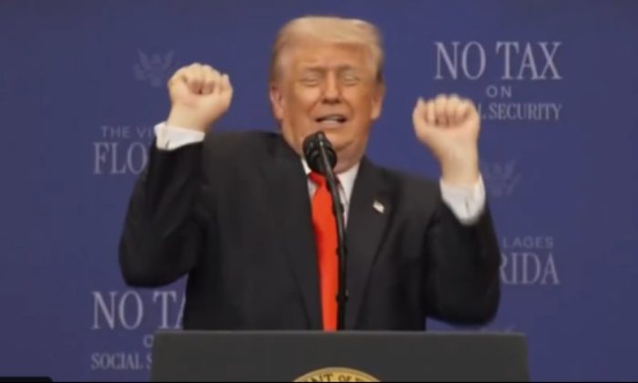 Trump Tuai Kritik Usai Aksi Kontroversial Tiru Atlet Transgender Saat Pidato di Florida