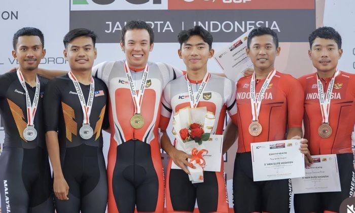 Bernard Van Aert dan Terry Yudha borong medali di Indonesia Track Cup