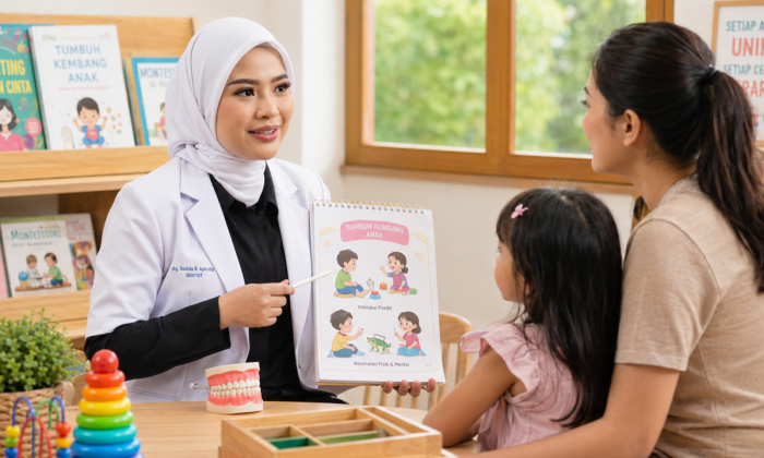 drg Radinta Btari Aphrodita menjembatani informasi medis dan praktik parenting melalui pendekatan storytelling