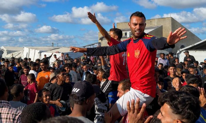 Borrowed boots, borrowed joy: Football thrives in Gaza camps