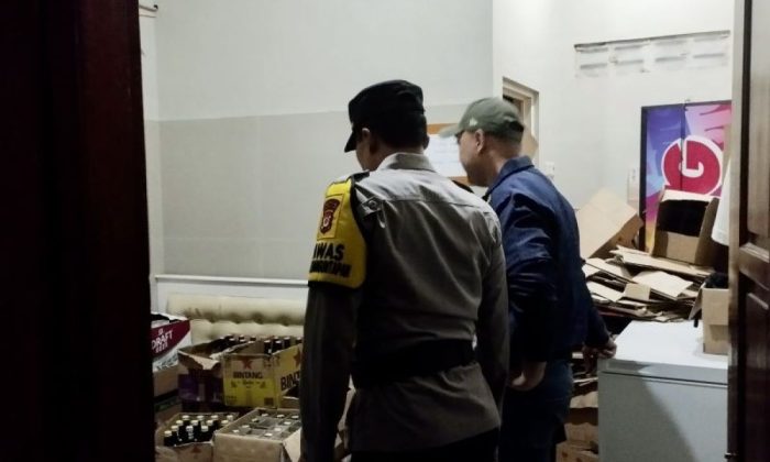 Polres Bantul mengamankan 146 botol minuman keras pada malam Tahun Baru Islam