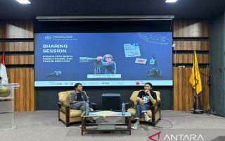 "Jogjajateng.com Sharing Session" di ISI Yogyakarta membahas topik "realitas di balik foto berita"