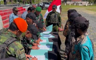 Lima anggota OPM Mewoluk Puncak Jaya ikrar kembali ke pangkuan NKRI
