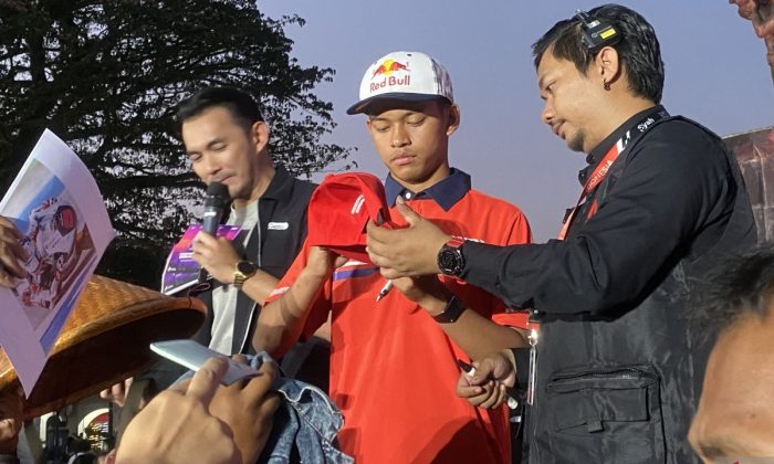 Veda Pratama dan Mario Surya Aji jumpa penggemar di Yogyakarta sebelum ke Mandalika