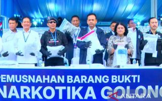 BNN memusnahkan 3,37 ton barang bukti narkotika pada peringatan HANI 2026