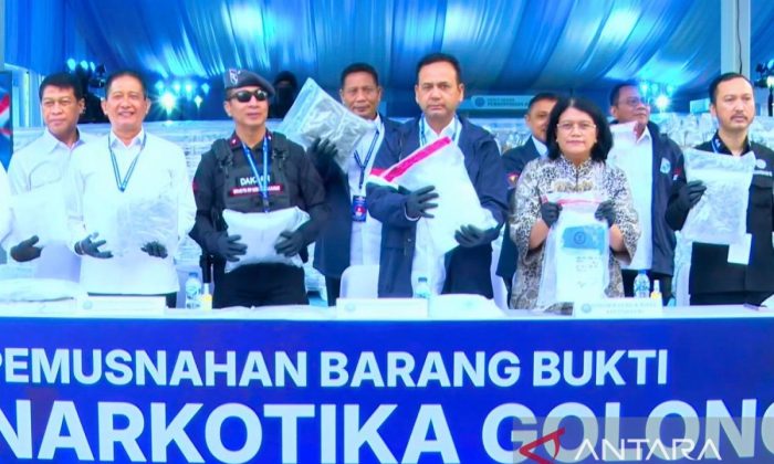 BNN memusnahkan 3,37 ton barang bukti narkotika pada peringatan HANI 2026