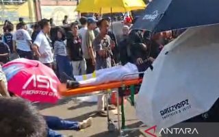 Puluhan terluka saat tribun VIP Drift Speed Fest Purwokerto ambruk