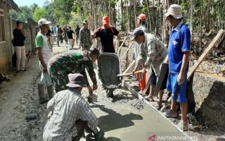 Pemkab Gunungkidul: TMMD membangun jalan cor 575 meter di Ponjong