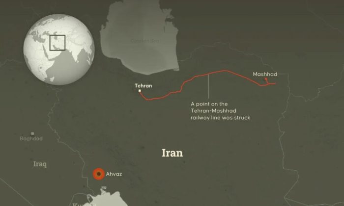 AS serang jembatan kereta api yang hubungkan Iran ke China dan Rusia