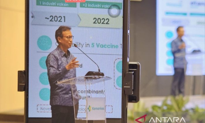 Menkes targetkan RI bisa buat 15 antigen secara mandiri sebelum 2029