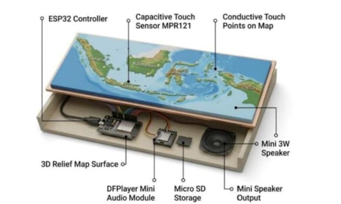 Mahasiswa Unej rancang inkIusif geospasiaI bagi siswa tunanetra