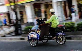 Becak listrik gratis Malioboro