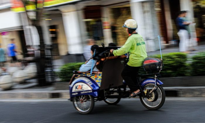 Becak listrik gratis Malioboro