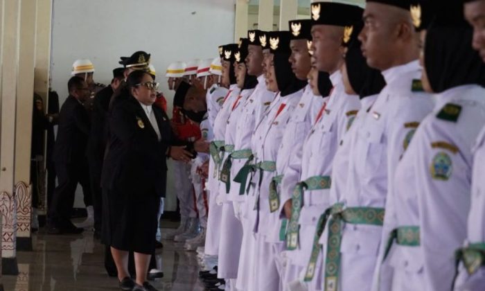 Pemkab Gunungkidul kukuhkan 72 Paskibraka HUT Ke-81 RI