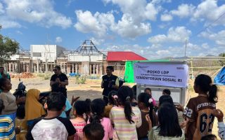 Kemensos beri dukungan psikososial anak terdampak bencana di Nagekeo